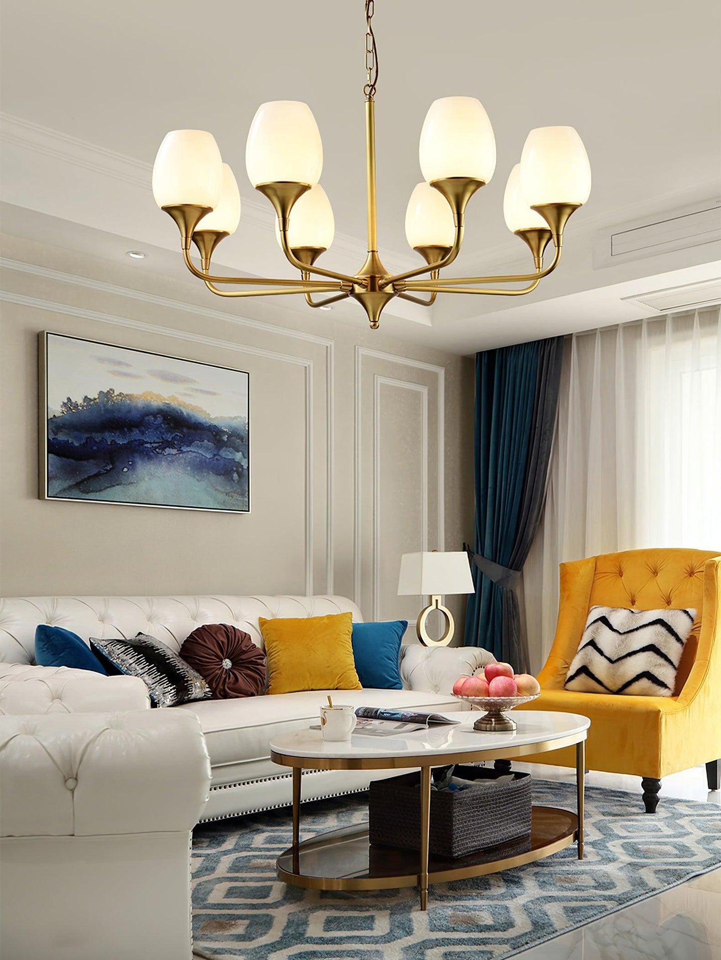 Charlie Chandelier - Elegant Lighting Fixture with Adjustable Height &