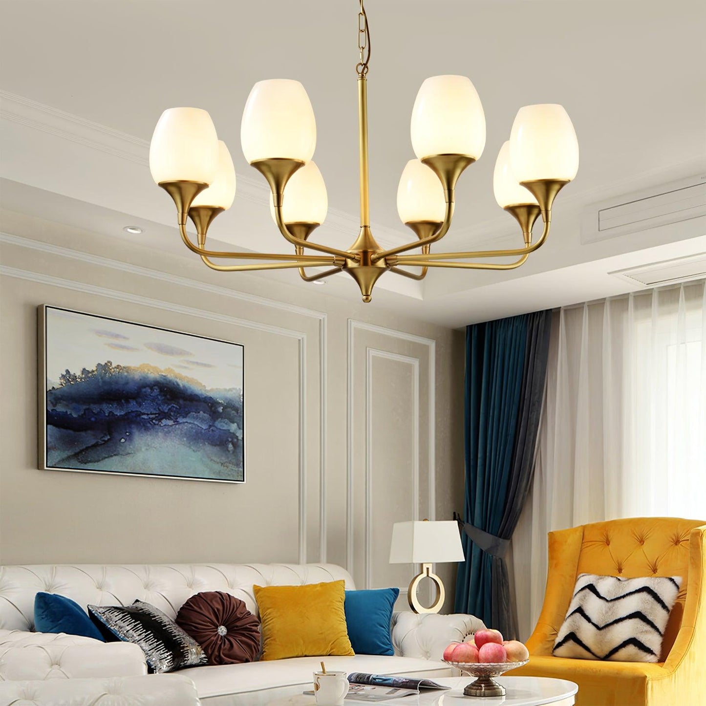 Charlie Chandelier - Elegant Lighting Fixture with Adjustable Height &