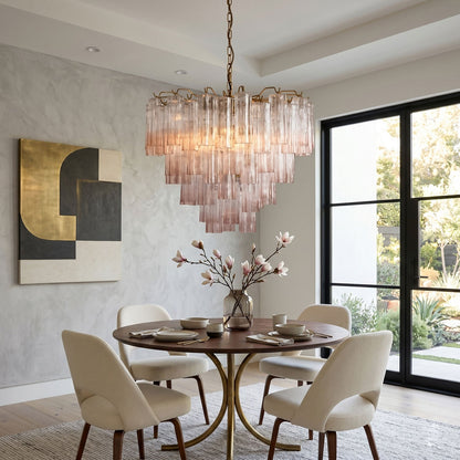 Chiara Chandelier - Elegant Crystal Design with Adjustable Height