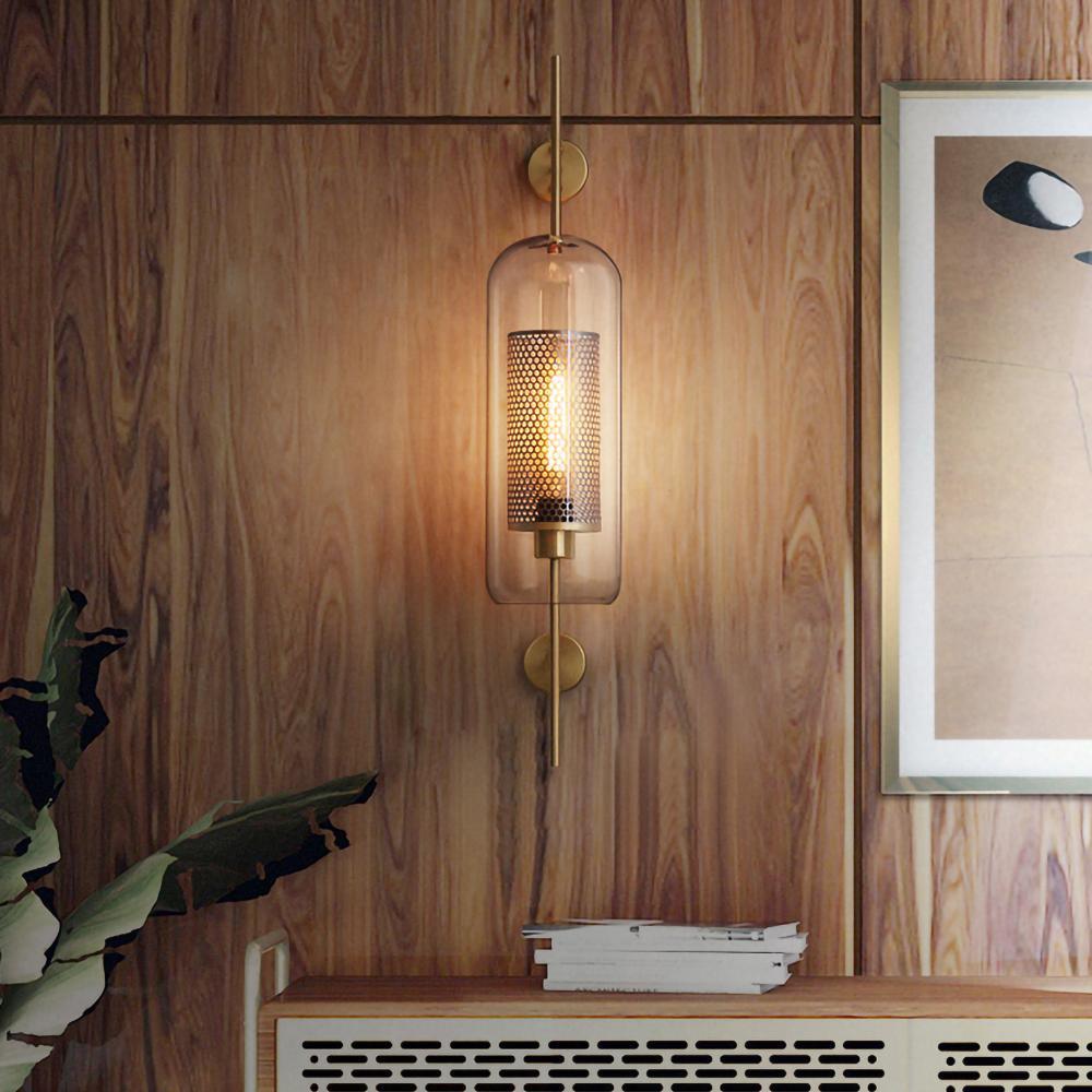 Chiswick Glass Wall Light - Modern Design, Adjustable Brightness