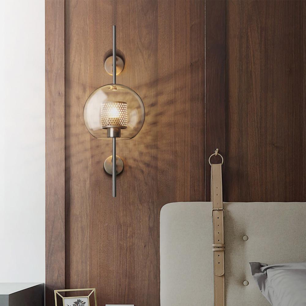 Chiswick Glass Wall Light - Modern Design, Adjustable Brightness
