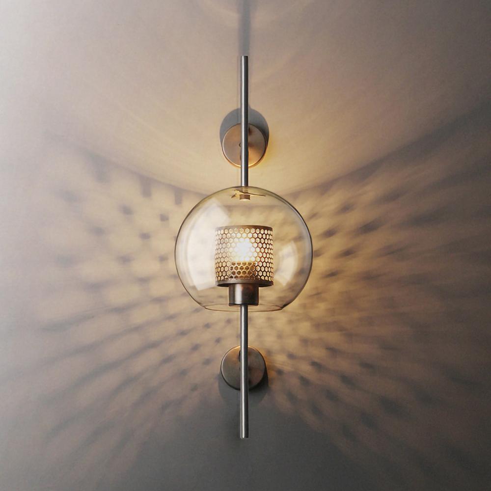 Chiswick Glass Wall Light - Modern Design, Adjustable Brightness