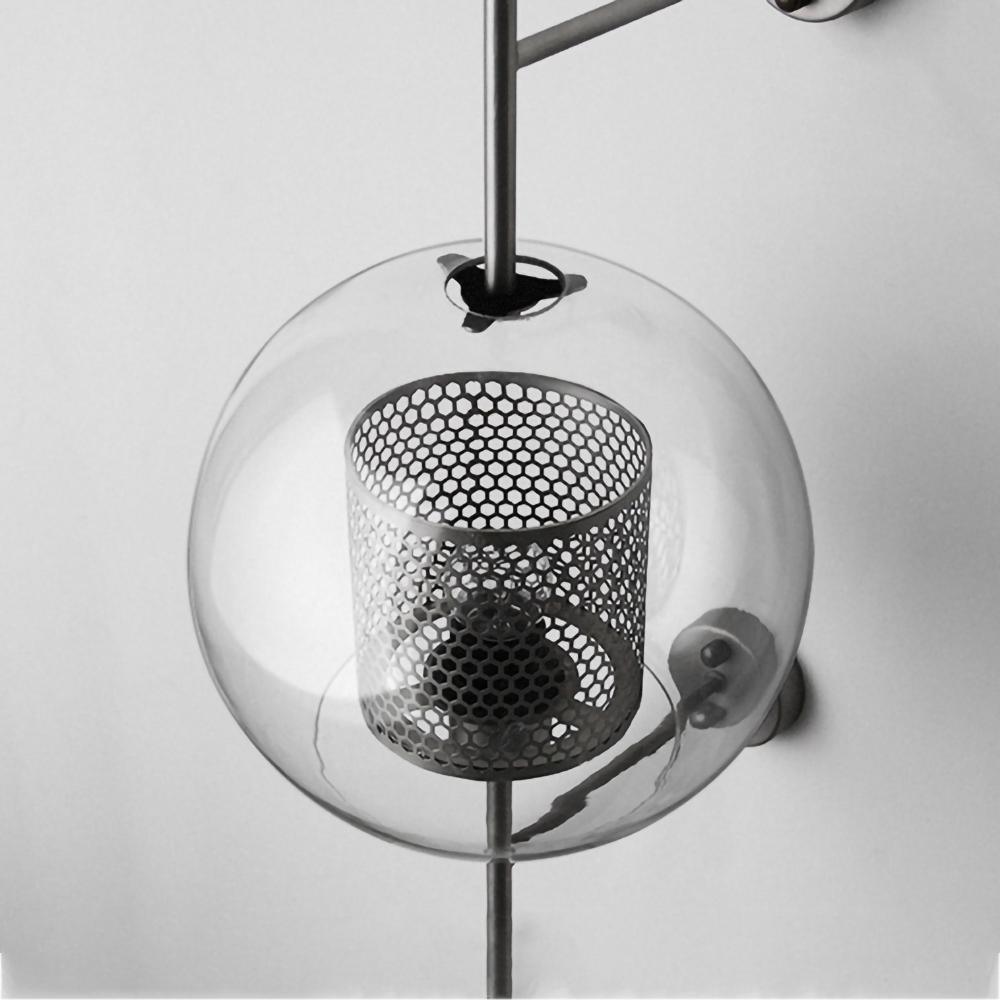 Chiswick Glass Wall Light - Modern Design, Adjustable Brightness