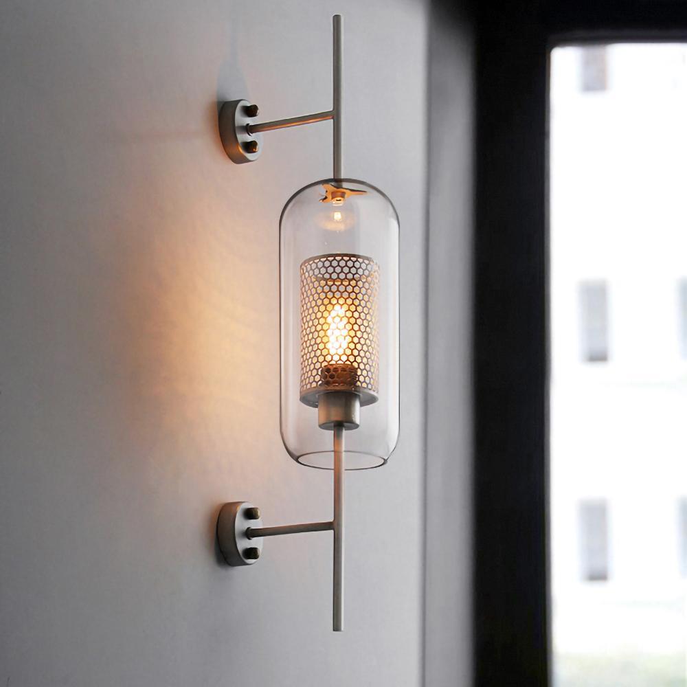 Chiswick Glass Wall Light - Modern Design, Adjustable Brightness