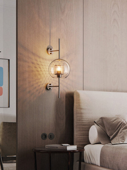 Chiswick Glass Wall Light - Modern Design, Adjustable Brightness