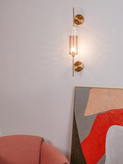 Chiswick Glass Wall Light - Modern Design, Adjustable Brightness