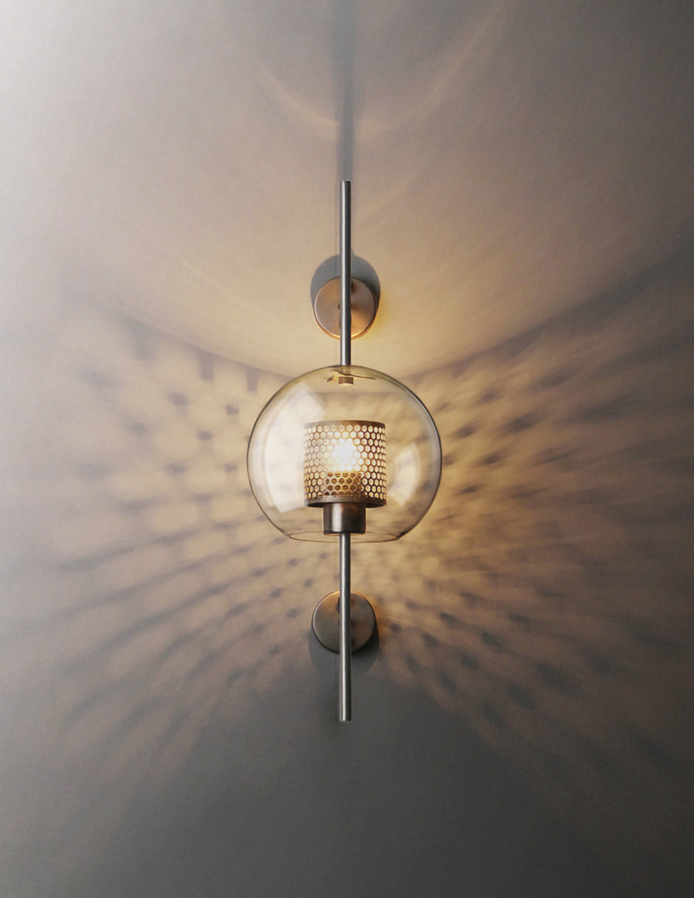 Chiswick Glass Wall Light - Modern Design, Adjustable Brightness