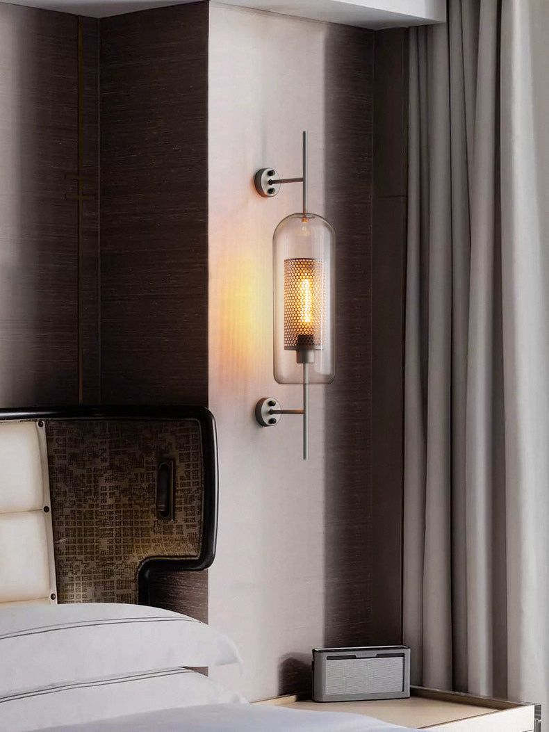 Chiswick Glass Wall Light - Modern Design, Adjustable Brightness