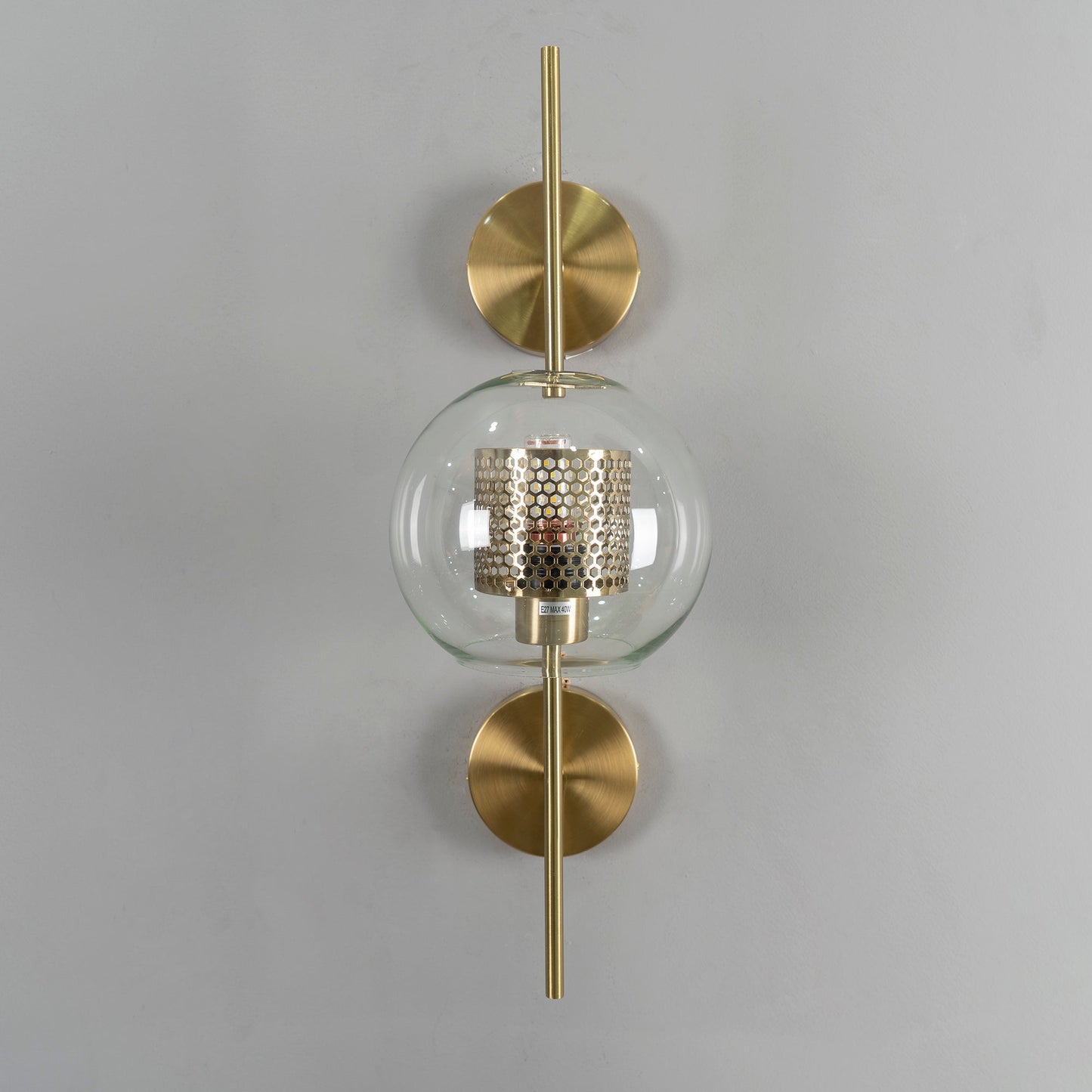 Chiswick Glass Wall Light - Modern Design, Adjustable Brightness