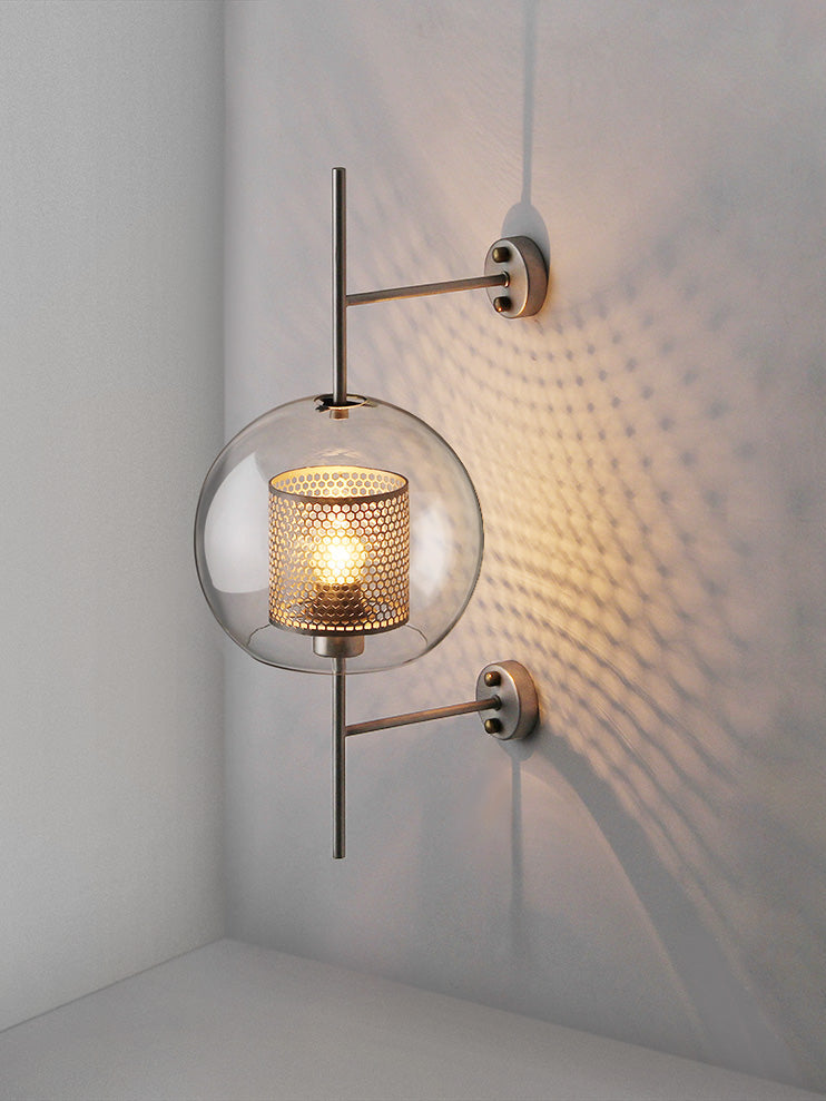 Chiswick Glass Wall Light - Modern Design, Adjustable Brightness