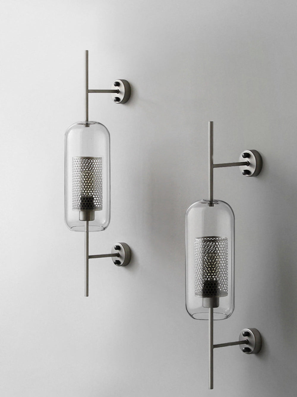 Chiswick Glass Wall Light - Modern Design, Adjustable Brightness