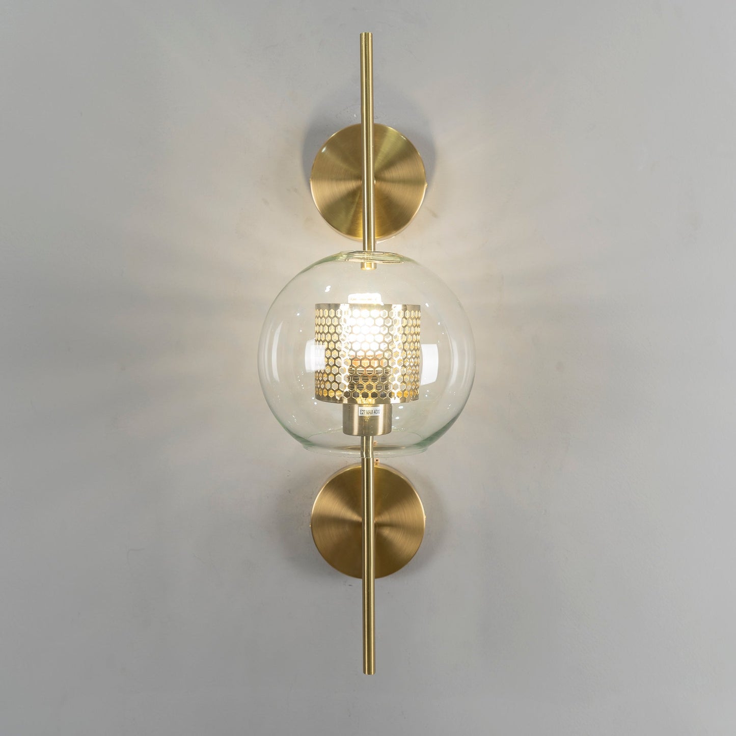 Chiswick Glass Wall Light - Modern Design, Adjustable Brightness