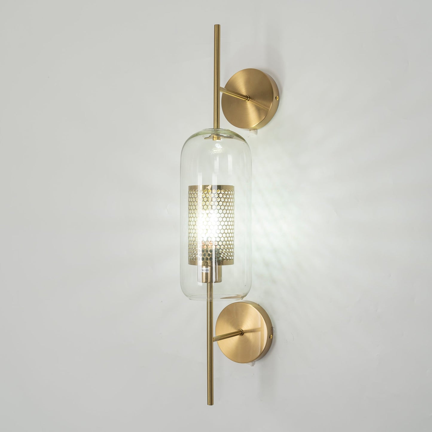 Chiswick Glass Wall Light - Modern Design, Adjustable Brightness