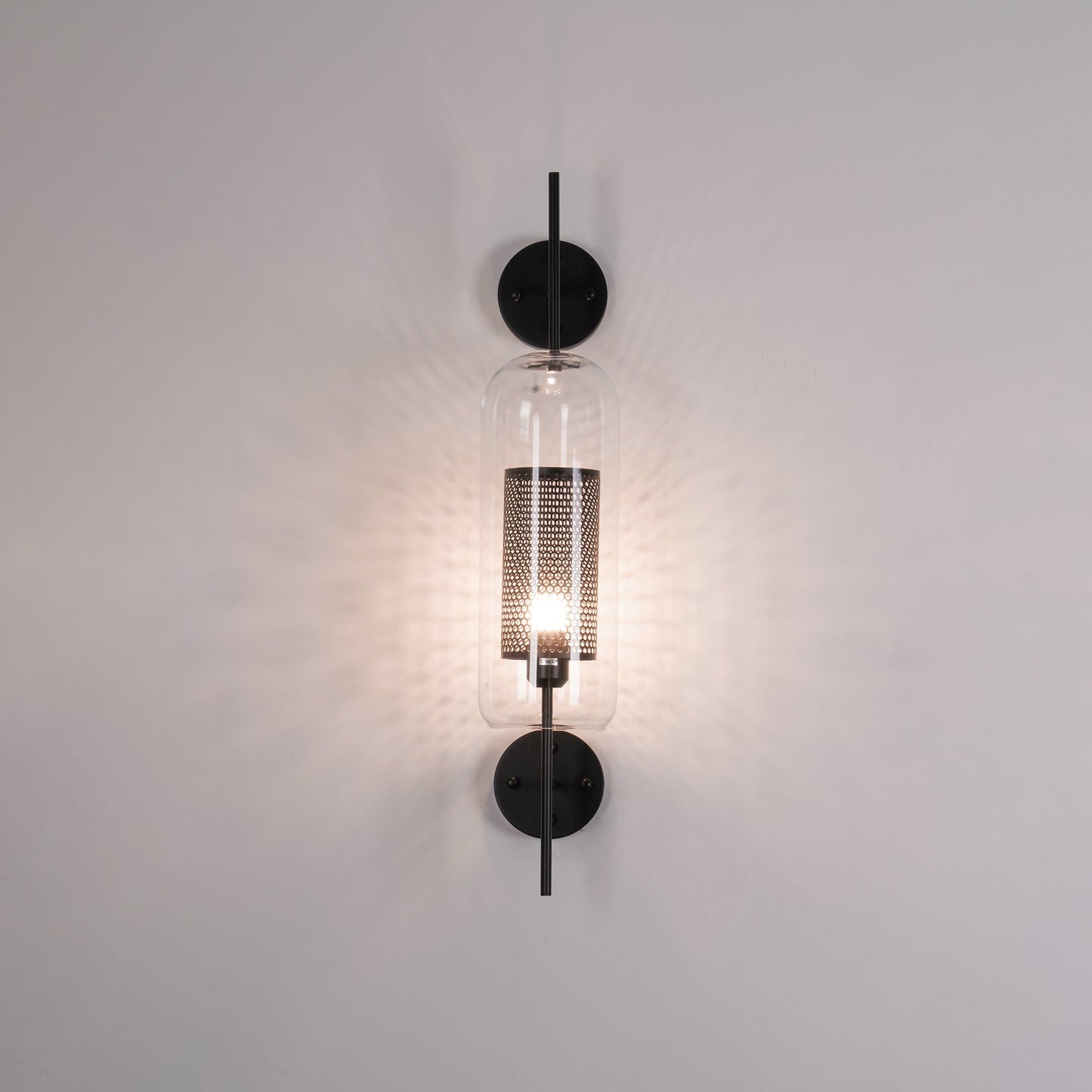 Chiswick Glass Wall Light - Modern Design, Adjustable Brightness