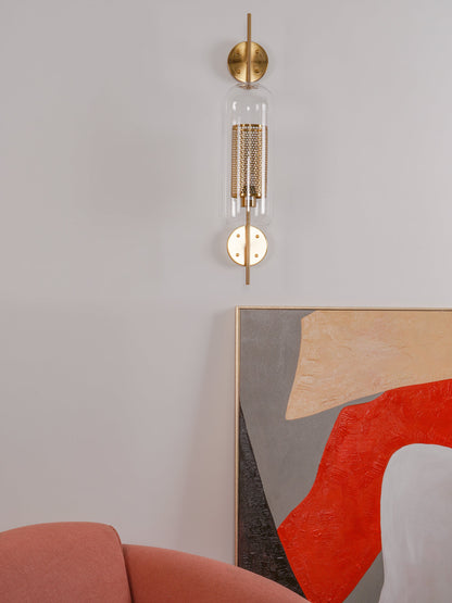 Chiswick Glass Wall Light - Modern Design, Adjustable Brightness
