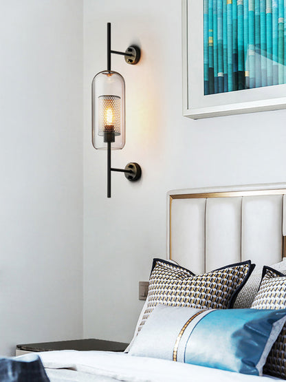 Chiswick Glass Wall Light - Modern Design, Adjustable Brightness