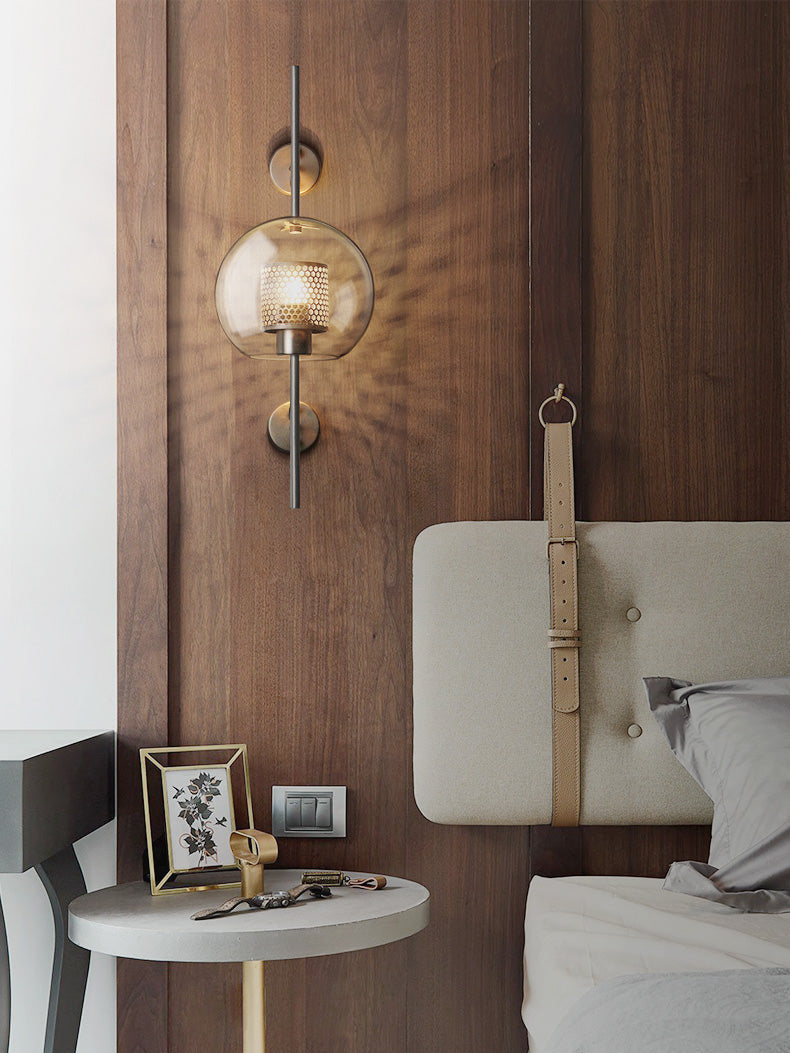 Chiswick Glass Wall Light - Modern Design, Adjustable Brightness