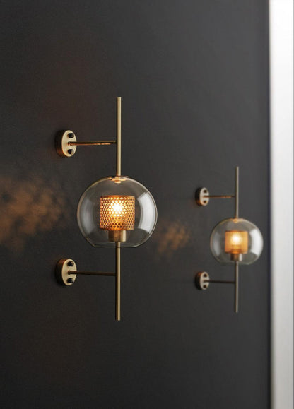 Chiswick Glass Wall Light - Modern Design, Adjustable Brightness