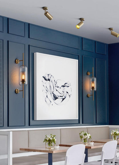 Chiswick Glass Wall Light - Modern Design, Adjustable Brightness