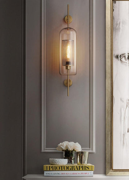 Chiswick Glass Wall Light - Modern Design, Adjustable Brightness