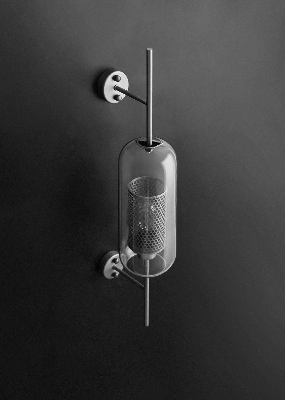 Chiswick Glass Wall Light - Modern Design, Adjustable Brightness