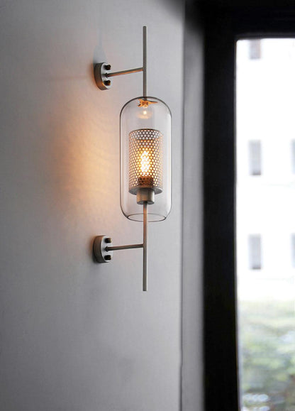 Chiswick Glass Wall Light - Modern Design, Adjustable Brightness