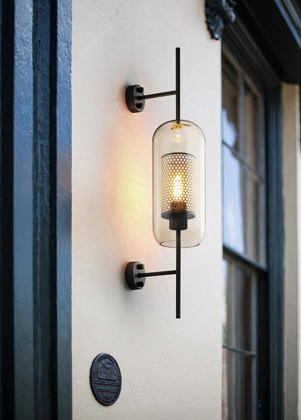Chiswick Glass Wall Light - Modern Design, Adjustable Brightness