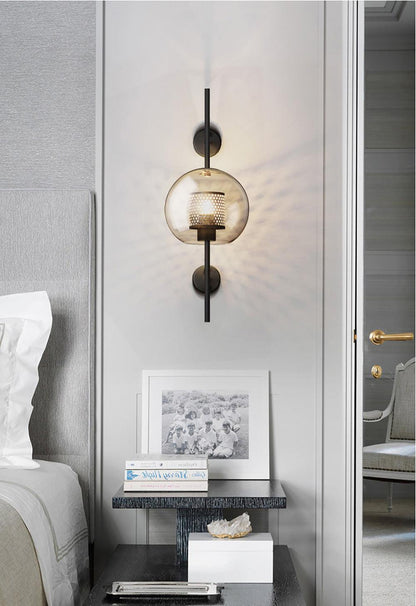 Chiswick Glass Wall Light - Modern Design, Adjustable Brightness