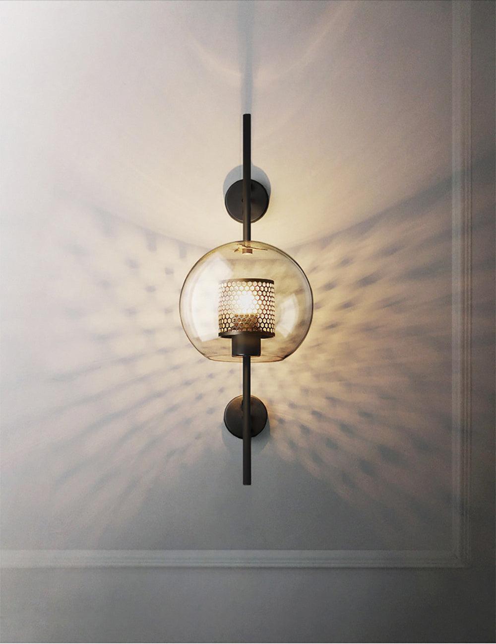 Chiswick Glass Wall Light - Modern Design, Adjustable Brightness