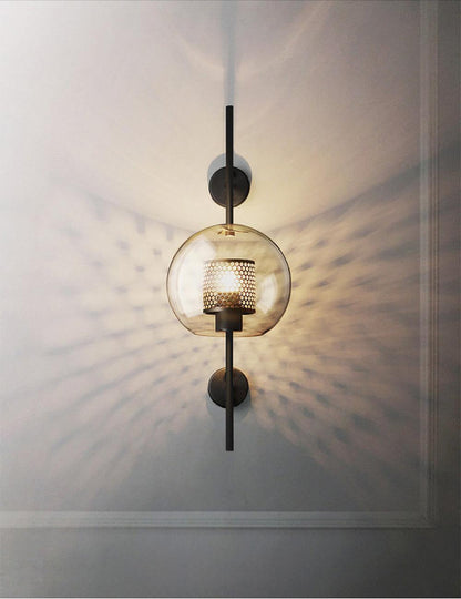 Chiswick Glass Wall Light - Modern Design, Adjustable Brightness