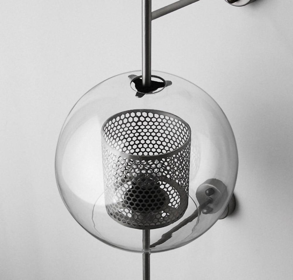 Chiswick Glass Wall Light - Modern Design, Adjustable Brightness