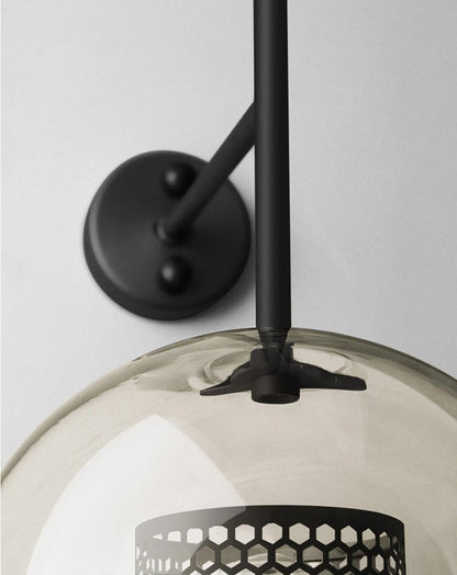 Chiswick Glass Wall Light - Modern Design, Adjustable Brightness