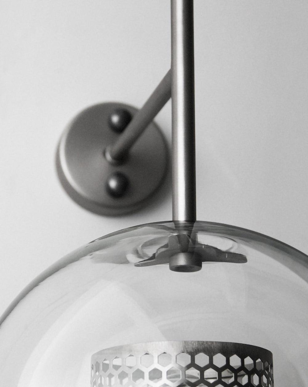 Chiswick Glass Wall Light - Modern Design, Adjustable Brightness