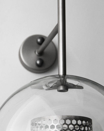 Chiswick Glass Wall Light - Modern Design, Adjustable Brightness