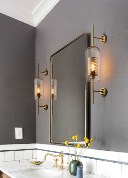 Chiswick Glass Wall Light - Modern Design, Adjustable Brightness
