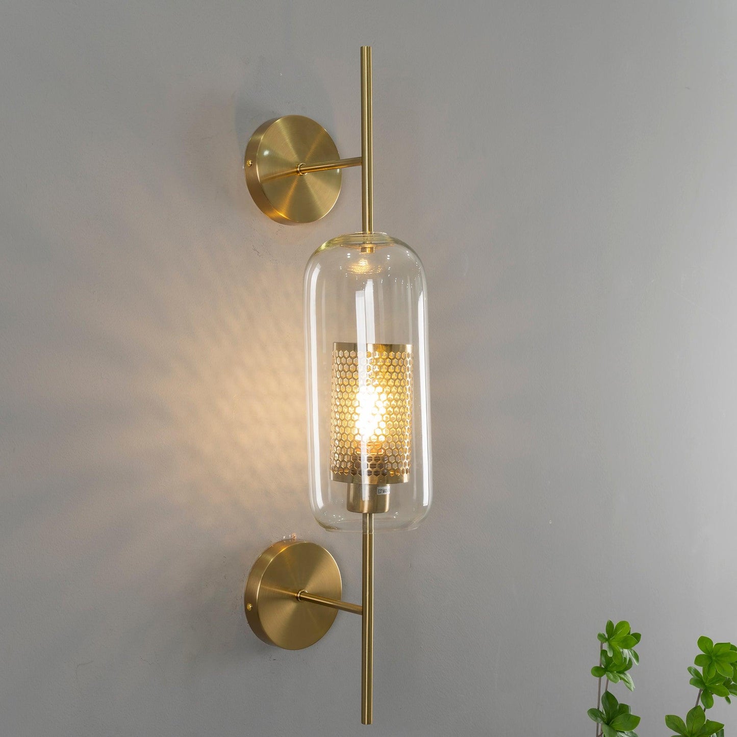Chiswick Glass Wall Light - Modern Design, Adjustable Brightness