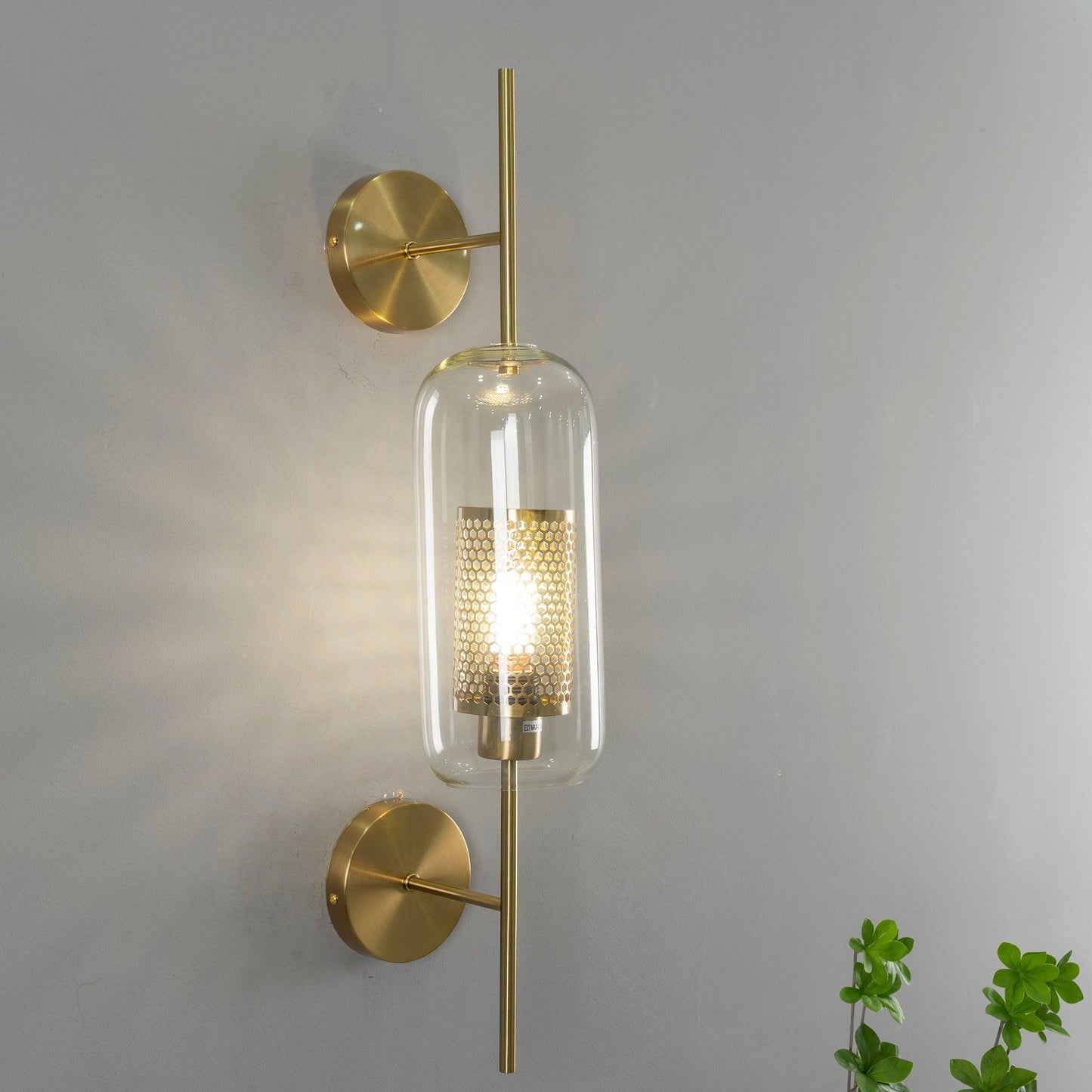 Chiswick Glass Wall Light - Modern Design, Adjustable Brightness