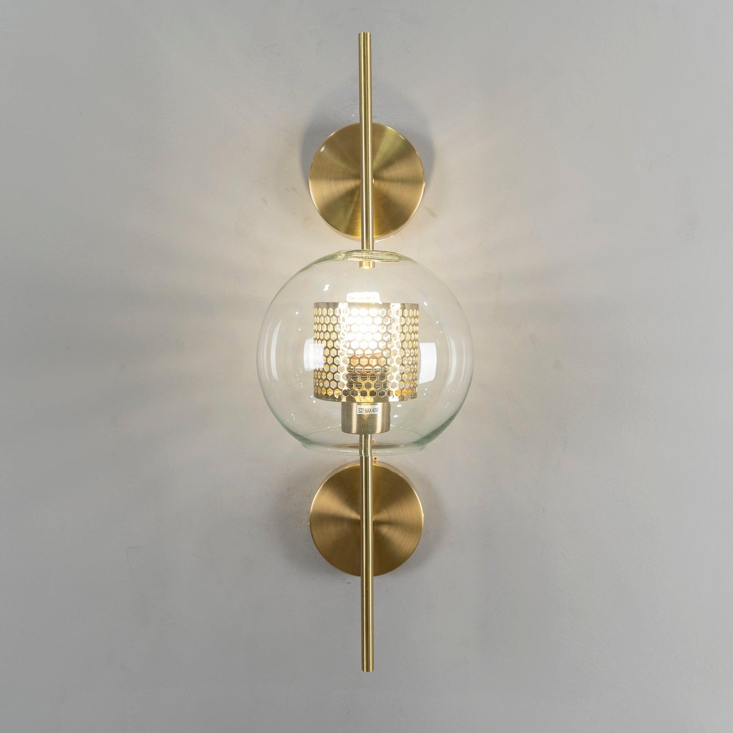 Chiswick Glass Wall Light - Modern Design, Adjustable Brightness