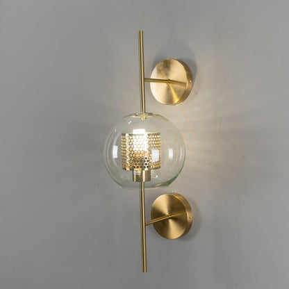 Chiswick Glass Wall Light - Modern Design, Adjustable Brightness