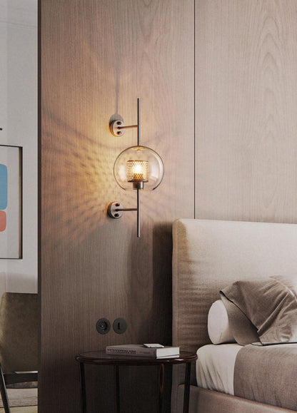 Chiswick Glass Wall Light - Modern Design, Adjustable Brightness
