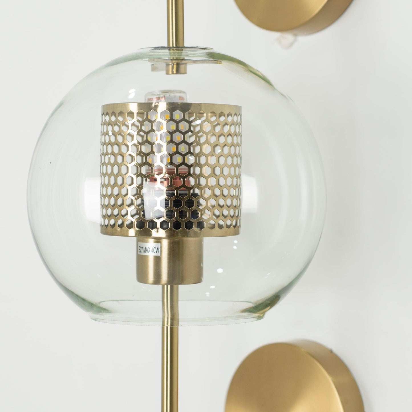 Chiswick Glass Wall Light - Modern Design, Adjustable Brightness