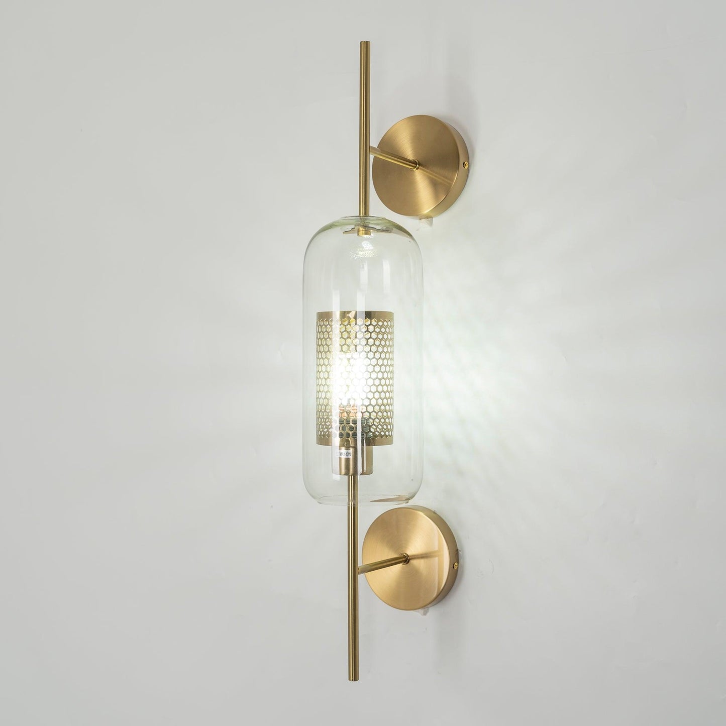 Chiswick Glass Wall Light - Modern Design, Adjustable Brightness