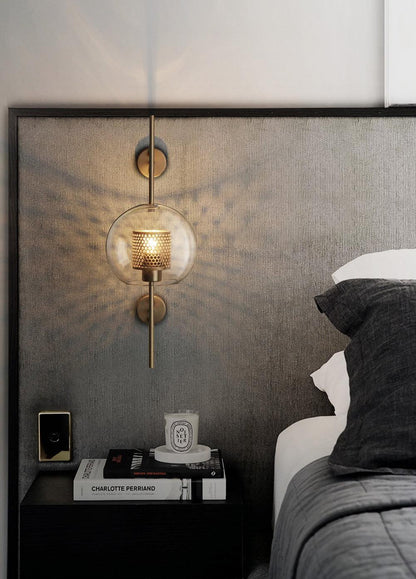 Chiswick Glass Wall Light - Modern Design, Adjustable Brightness