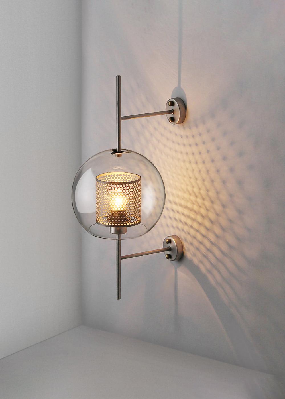 Chiswick Glass Wall Light - Modern Design, Adjustable Brightness