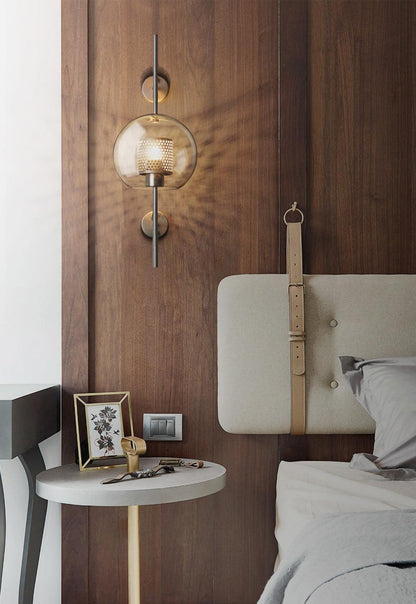 Chiswick Glass Wall Light - Modern Design, Adjustable Brightness