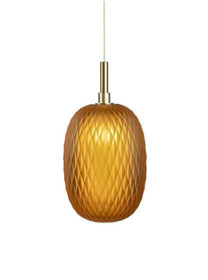Elegant Chromatic Gem Drop Chandelier - Adjustable Height, LED Compati
