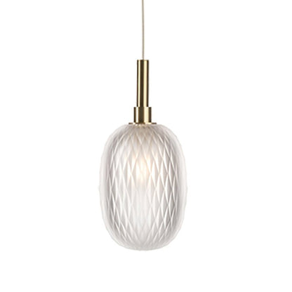 Elegant Chromatic Gem Drop Chandelier - Adjustable Height, LED Compati