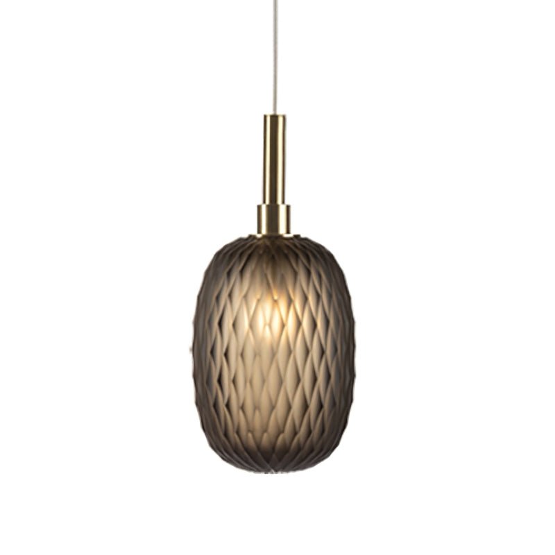 Elegant Chromatic Gem Drop Chandelier - Adjustable Height, LED Compati