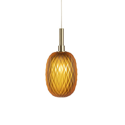 Elegant Chromatic Gem Drop Chandelier - Adjustable Height, LED Compati