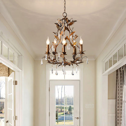 Circeo 5-Light Chandelier with Adjustable Height and Modern Elegance